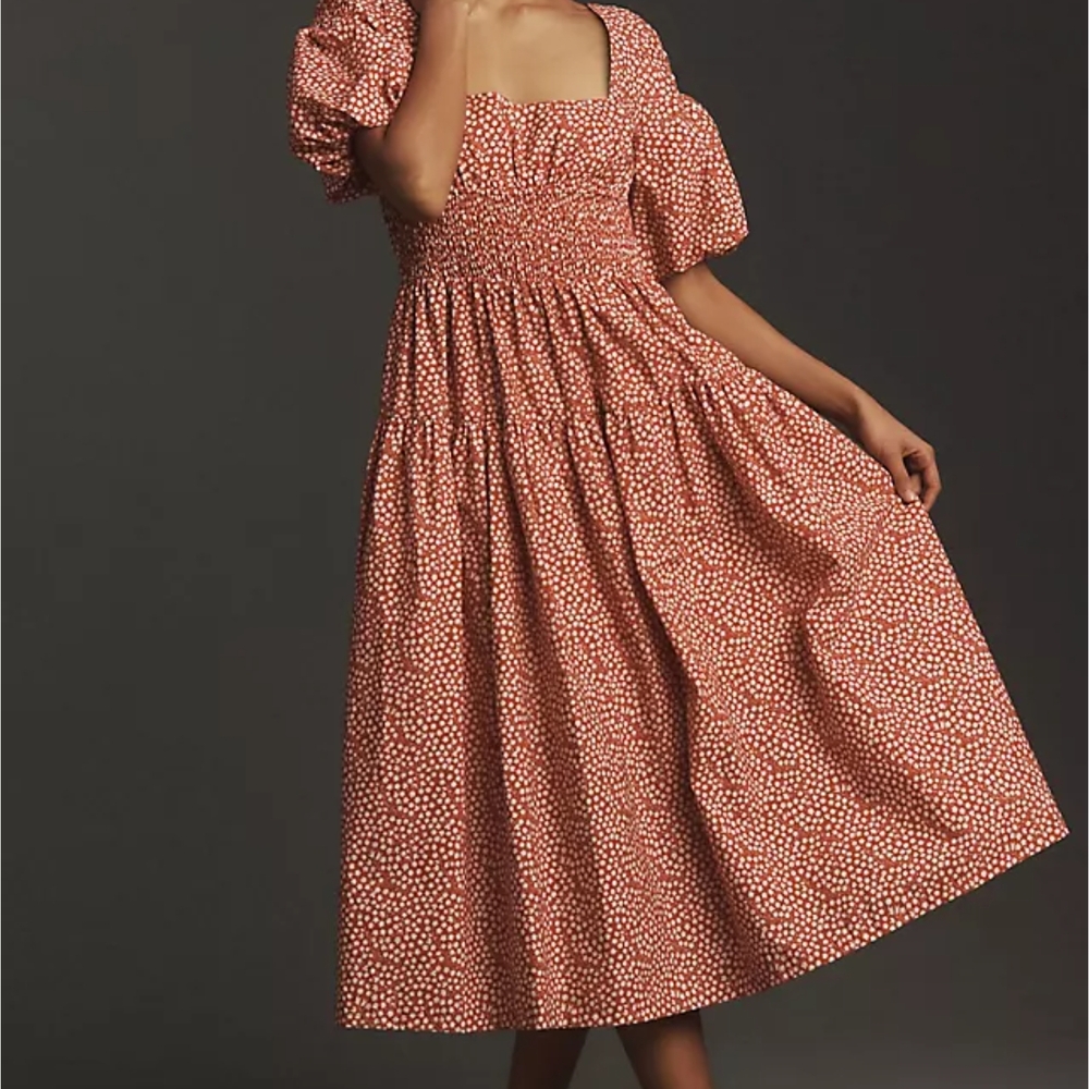 Anthropologie Floral Midi Dress